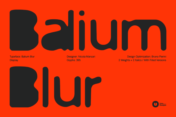 Balium Blur: A Display Font That Commands Attention