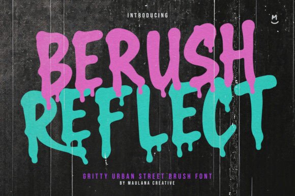 Berush Reflect: A Bold Display Font for Impactful Web Headlines