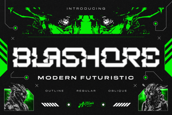 Blashore: A Bold Display Font for Digital Impact