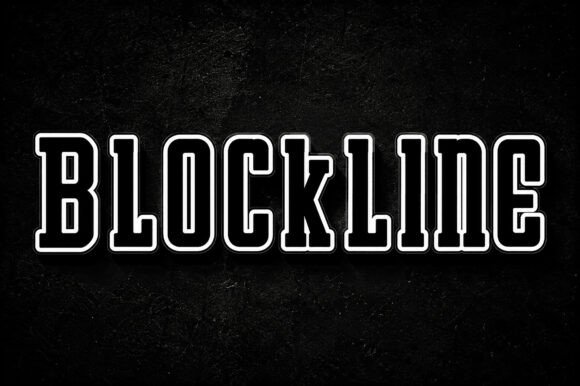 Blockline: A Bold Varsity Display Font for Confident Digital Headlines