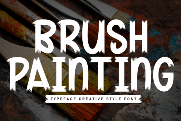 Brush Painting Font: Handmade Charm for Labels, Invitations & More
