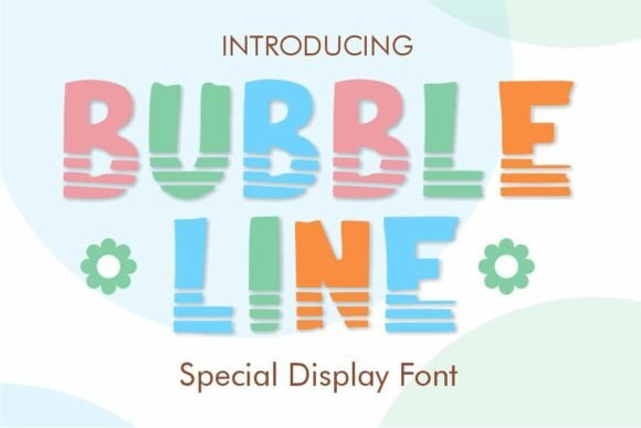 Bubble Line: A Cheerful Display Font That Makes Your Brand Feel Friendly