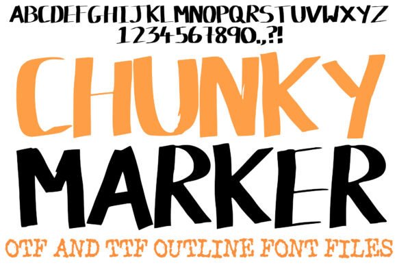 Chunky Marker Font: Bold Display Typography for Digital Design