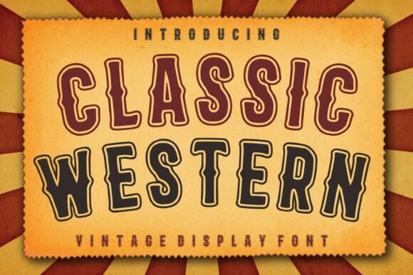 Classic Western: A Bold Display Font for Editorial Storytelling