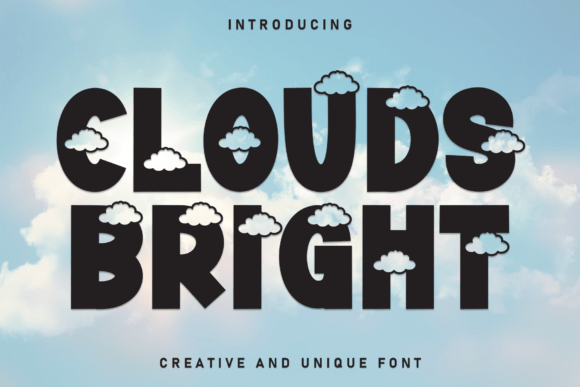 Clouds Bright: A Modern Display Font for Digital Branding
