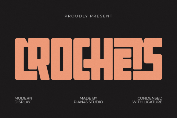 Crochets: A Bold, Modern Display Font That Elevates Real Small Business Branding