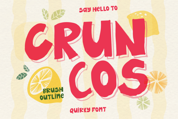 Cruncos: A Bold Display Font That Makes Your Headlines Pop