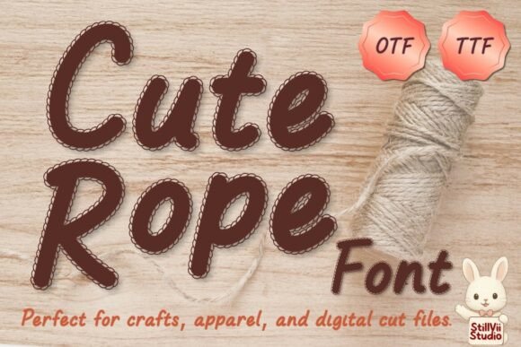 Cute Rope: A Display Font That Holds Your Layout Together