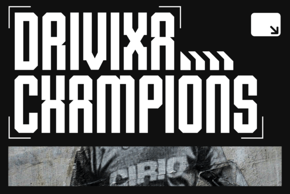 Drivixa Champions: A Bold Display Font for Brand Impact