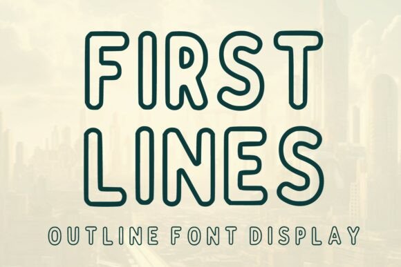 First Lines: A Display Font That Makes Handmade Products Shine
