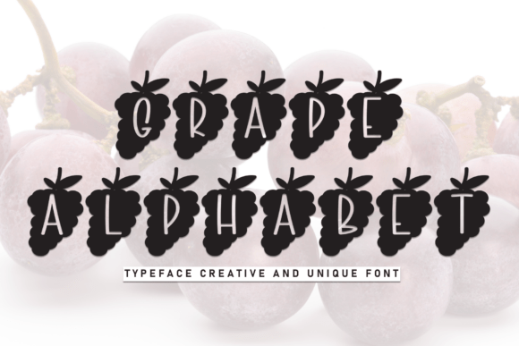 Grape Alphabet: A Playful Display Font for Campaign Headlines