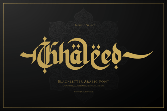 Khaleed: A Bold Display Font for Digital Brand Presence