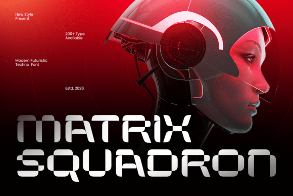 Matrix Squadron: A Futuristic Display Font with Quiet Confidence