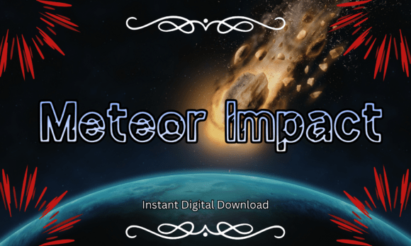 Meteor Impact Font: Cosmic Display Type for Handmade Creators