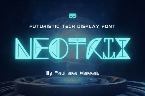 Neotrix: A Futuristic Display Font for Digital Brand Identity