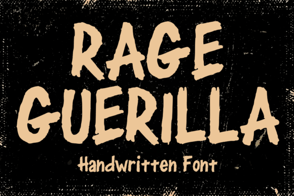 Rage Guerilla: A Display Font That Screams Before You Scroll