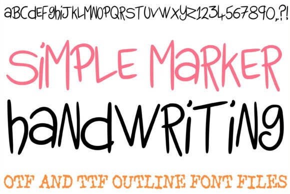 Simple Marker: A Hand-Drawn Display Font That Feels Human
