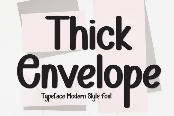 Thick Envelope: A Playful Handwritten Display Font for Digital Branding