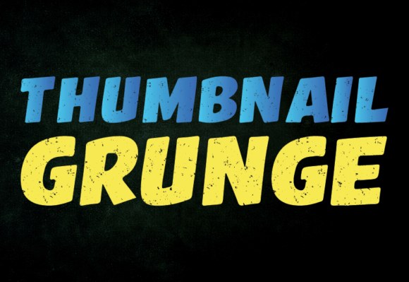 Thumbnail Grunge: A Display Font That Cuts Through the Feed