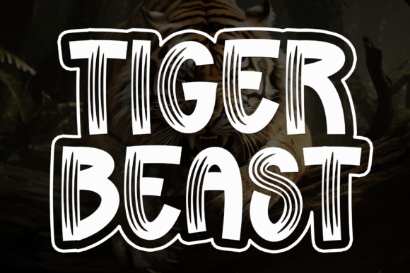 Tiger Beast: A Bold Display Font for Small Business Branding