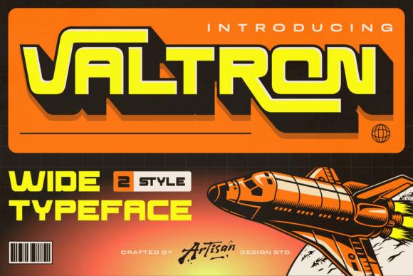 Valtron: A Bold Display Font for Modern Digital Branding